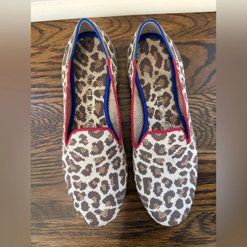 Rothy’s Mocha Spot Leopard Print Loafers – Size 7 – NWOT - spring shoe - Picture 7 of 9